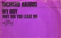 Richard Harris-My Boy-Why Did You Leave Me- 1971 -vinyl single met fotohoes - 1 - Thumbnail