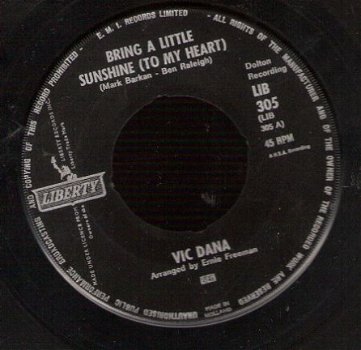 Vic Dana - Bring a Little Sunshine - That's All_SIXTIES - 1