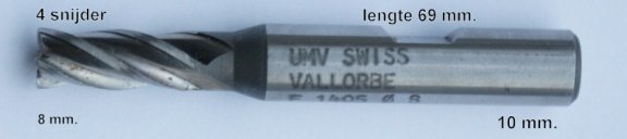 Vallorbe frees 4 snijder 8 mm. - 1