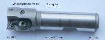 Wisselplaten frees 2 snijder 20 mm. - 1 - Thumbnail