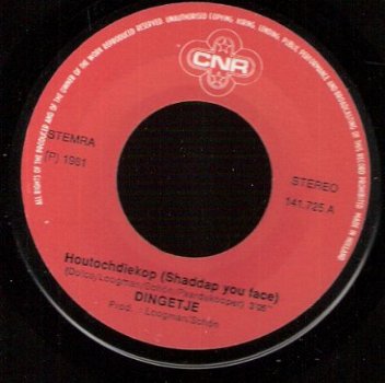 Dingetje - Houtochdiekop - Dat Is Blues -vinylsingle 1981 - 1