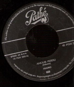 Adamo -Amour Perdu - Sans Toi mamie -vinylsingle 1963 - 1