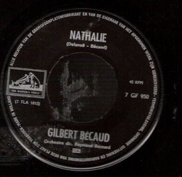 Gilbert Bécaud -Nathalie - Mon Arbre- 45 rpm Vinyl Single - 1