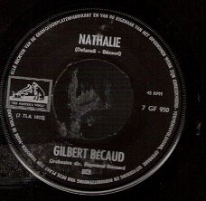 Gilbert Bécaud -Nathalie - Mon Arbre- 45 rpm Vinyl Single
