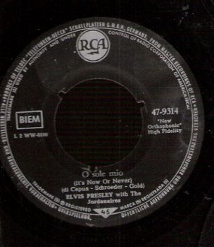 Elvis Presley& Jordanaires -O Sole Mio (Now Or Never) 1960 - 1