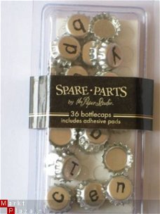 Spare-parts bottle caps alpha silver