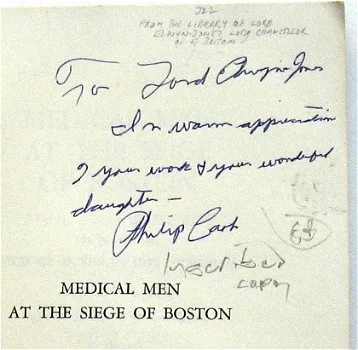 Medical Men at the Siege of Boston PB Cash - Gesigneerd - 1