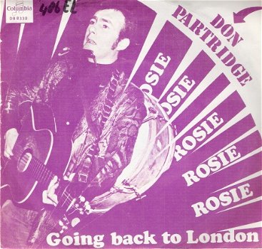 Don Partridge - Rosie-Going Back To London -Fotohoes - 1968 - 1