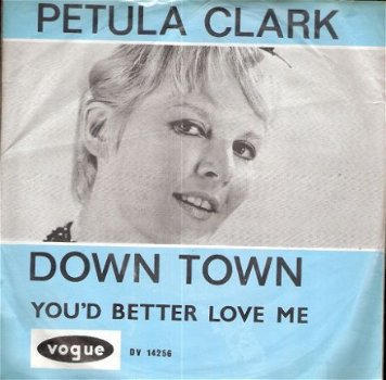 Petula Clark -Downtown -You'd Better Love Me -fotohoes -1964 - 1