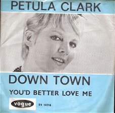Petula Clark -Downtown -You'd Better Love Me -fotohoes -1964
