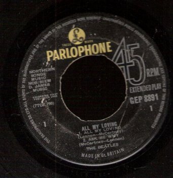 Beatles -EP ''All My Loving''/Money-PS I Love you-Ask MeWhy - 1