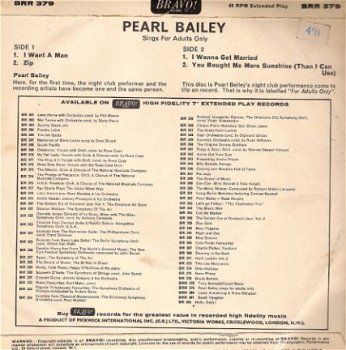 Pearl Bailey - Pearl Bailey Sings For Adults Only -EP 1959 - 2