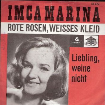 Imca Marina - Rote rosen, weisses Kleid- Fotohoes 1965 - 1