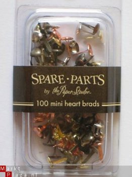 spare-parts mini hearts brads metal - 1