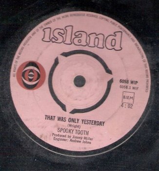 Spooky Tooth - That Was Only yesterday - 1969 klassieker - 1