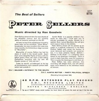 Peter Sellers – The best of Sellers _EP 1958 (UK Comedy) - 2