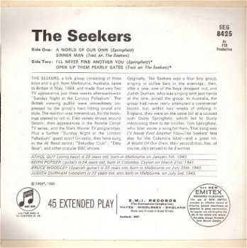 The Seekers – A World of our own - vinyl EP 1965 - 2