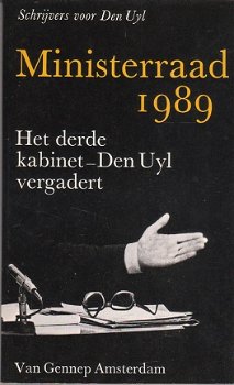 Ministerraad 1989, het derde kabinet Den Uyl vergadert - 1