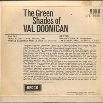 Val Doonican - The Green Shades of Val Doonican - EP 1964 - 2