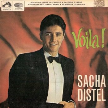Sacha Distel – Voila! fraaie vinyl EP uit 1966 - 1