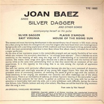 Joan Baez - Sings Silver Dagger & Other Songs - EP 1962 - 2