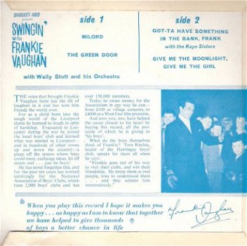 Frankie Vaughan - Swingin’ with Frankie Vaughan -EP -1957 - 2