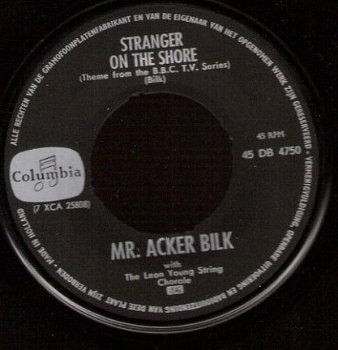 Mr.Acker Bilk - Stranger On The Shore - Take My lips-single - 1