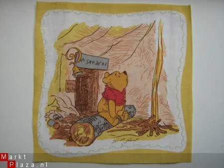 ** Quilt block / knutsellapje Winnie the Pooh (WP8) - 1