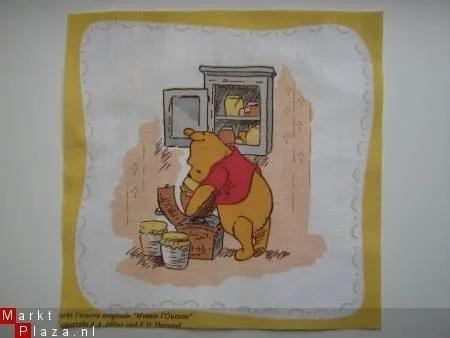 ** Quilt block / knutsellapje Winnie the Pooh (WP3) - 1