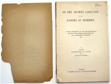 On the Ancient Language of the Natives of Tenerife 1891