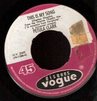 Petula Clark - This Is My Song - The Show Is Over -1967 - 1