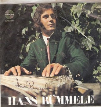 Hans Rümmele – Zither – Vinyl single 1973 (gesigneerd) RARE! - 1