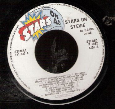 Stars On 45 - Stars On Stevie (Stevie WONDER) NEDERPOP - 1