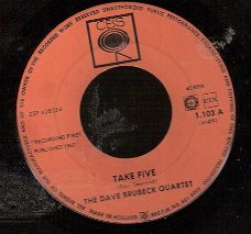 Dave Brubeck Quartet - Take Five - Blue Rondo A La Turk-1962 single