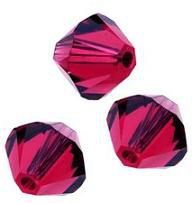 Swarovski 5328 Ruby 6mm 5 Stuk