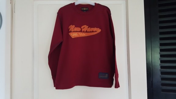 Gant wijnrode longsleeve maat 122/128 nieuw - 1