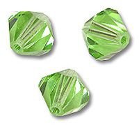 Swarovski 5301 Peridot 6mm 5 Stuk