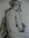 Denkende naakte vrouw op kruk - (Jeannette Prins 1902 -) - 2 - Thumbnail