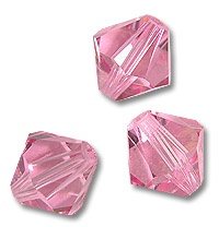 Swarovski 5328 Light Rose 6mm 5 Stuk. - 1