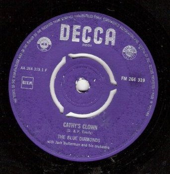 Blue Diamonds - Cathy's Clown _ Stairway To Heaven 1960 - 1