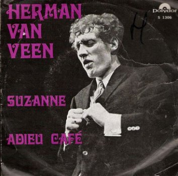 Herman van Veen - Suzanne -originele single 1969 FOTOHOES - 1