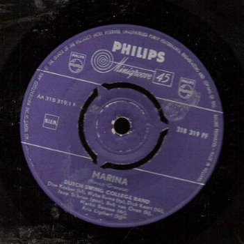 Dutch Swing College Band - Marina - Tennessee Waltz Rock-dixieland vinylsingle - 1