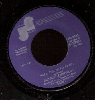 Detroit Emeralds - Feel The Need In Me -SOUL klassieker 1972 - 1