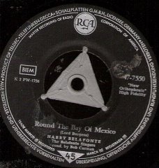 Harry Belafonte -  Round The Bay Of Mexico - Fifteen -vinylsingle 50's