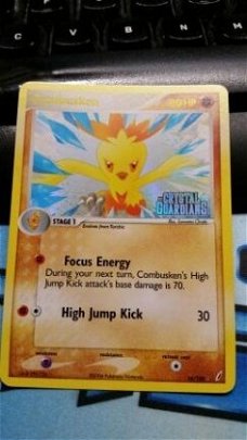 Combusken  16/100 Rare (reverse) Ex Crystal Guardians