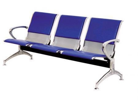 metalen stoel te wachten, de luchthaven ontvangst meubels - 2