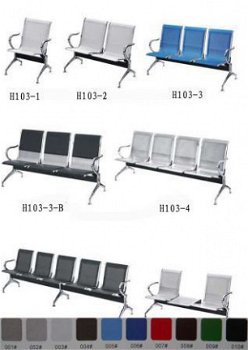 metalen stoel te wachten, de luchthaven ontvangst meubels - 3