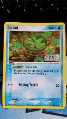 Lotad  55/100 (reverse) Ex Crystal Guardians