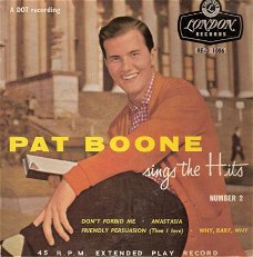 Pat Boone  - "Pat Boone sings the Hits-volume 2" -EP