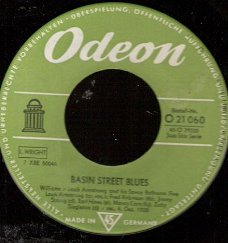 Louis Armstrong  - Basin Street Blues - St. Louis Blues  -vinyl single JAZZ